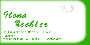 ilona mechler business card